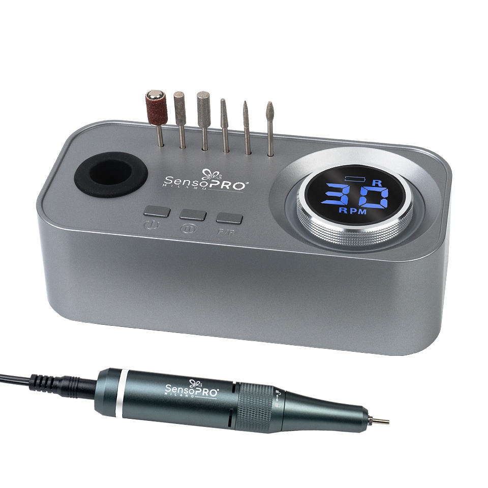 Freza Unghii TitanEdge PRO 35.000RPM - SensoPRO Milano, Titanium silver - 2 | YEO