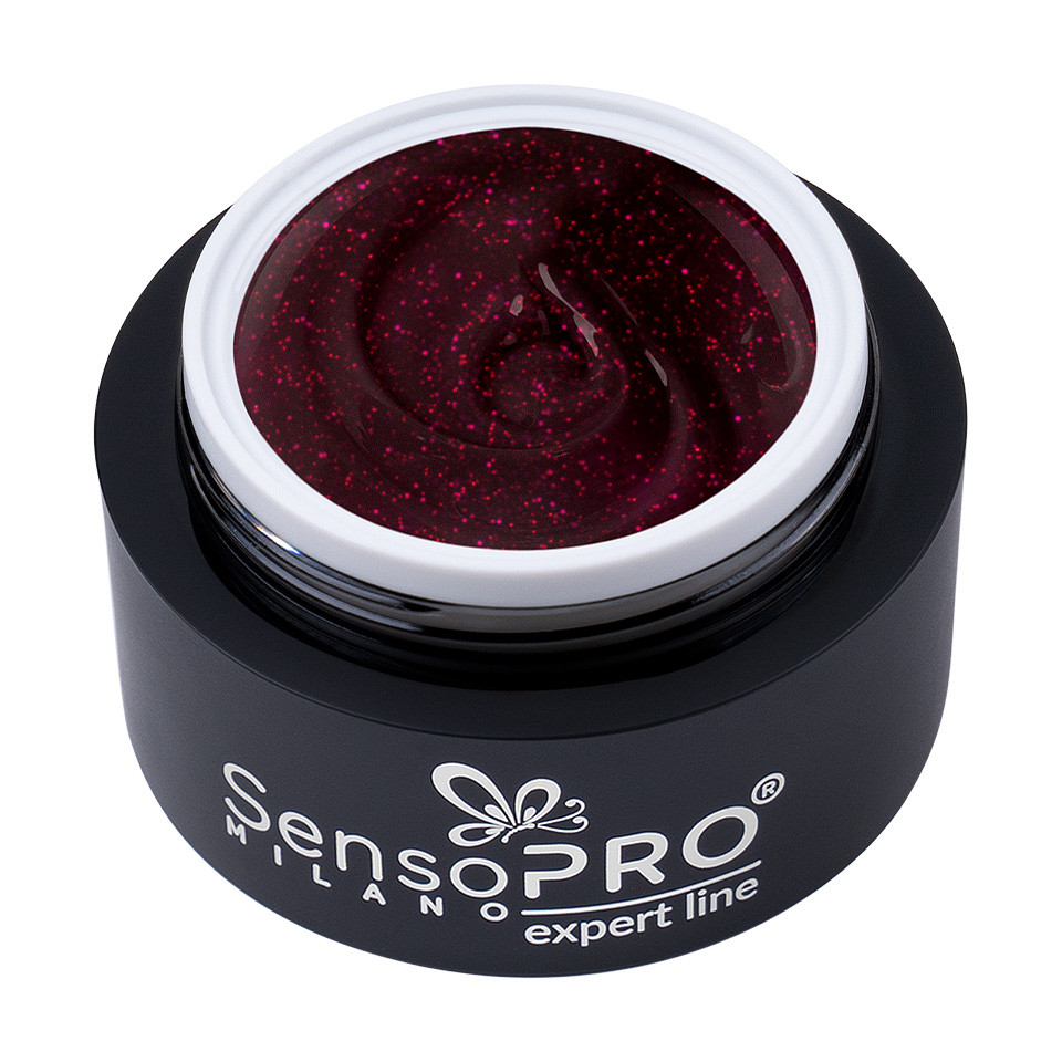 Gel Colorat UV SensoPRO Milano Expert Line - Bordeaux Splash 5ml - 1 | YEO