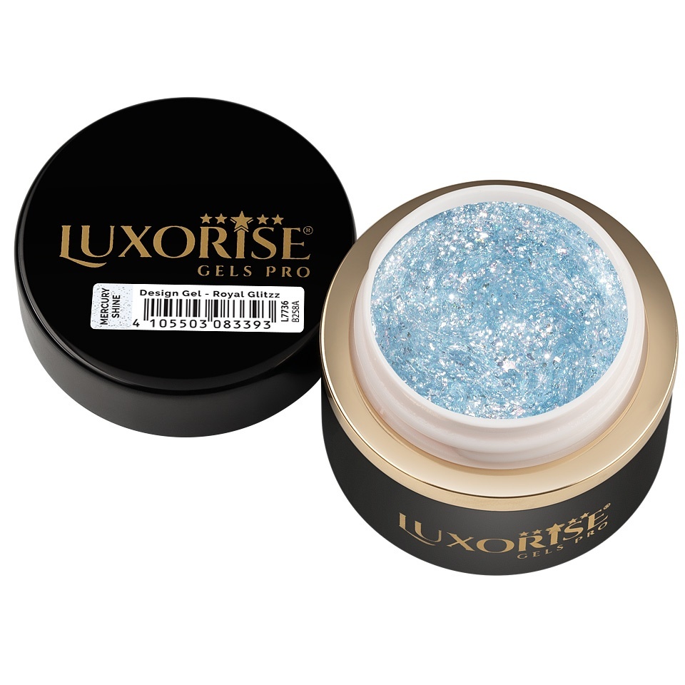 Gel Design 3D LUXORISE - Royal Glitz, Mercury Shine 5ml - 2 | YEO