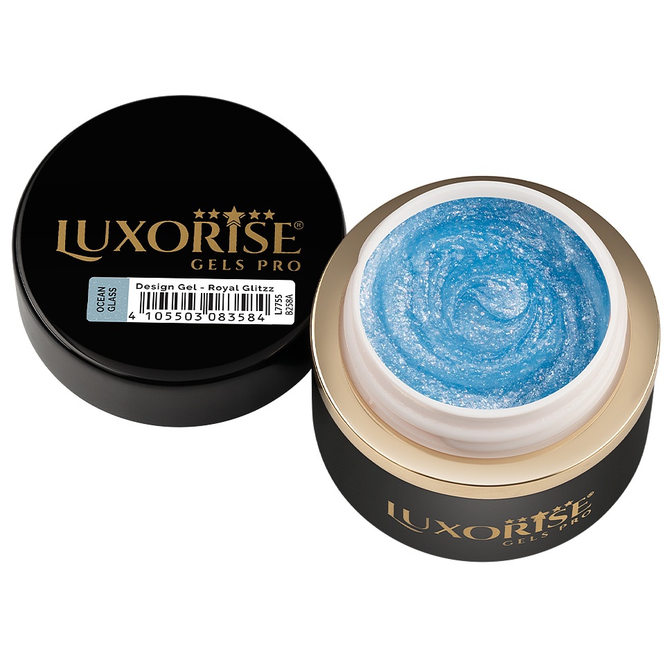 Gel Design 3D LUXORISE - Royal Glitz, Ocean Glass 5ml - 1 | YEO