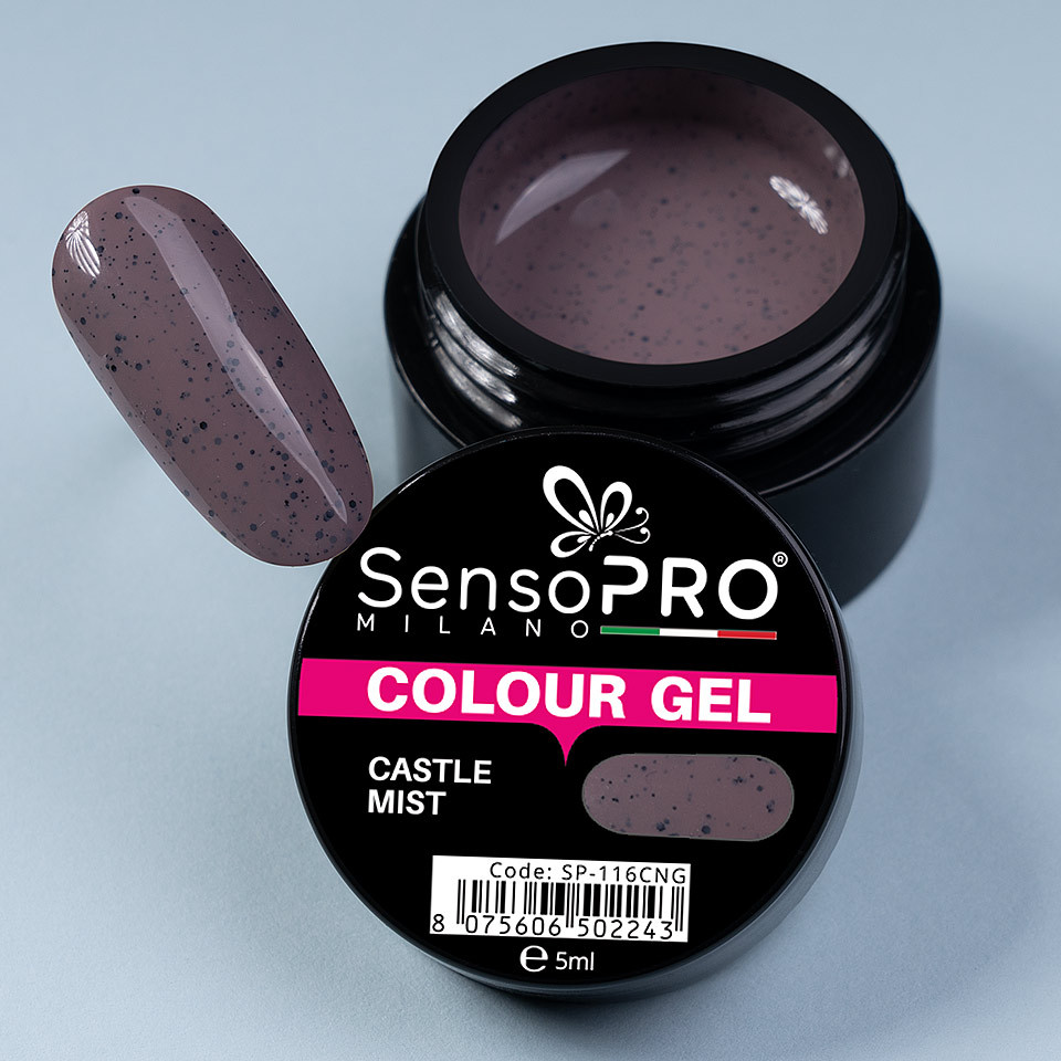 Gel UV Colorat Castle Mist 5ml, SensoPRO Milano - 4 | YEO