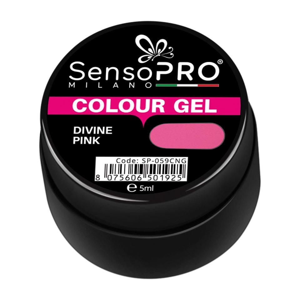 Gel UV Colorat Divine Pink 5ml, SensoPRO Milano - 1 | YEO