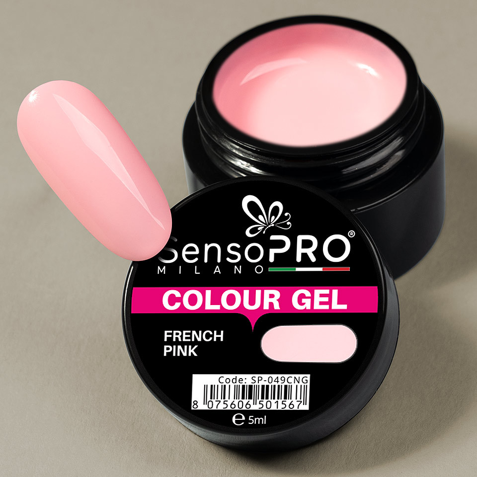 Gel UV Colorat French Pink 5ml, SensoPRO Milano - 2 | YEO