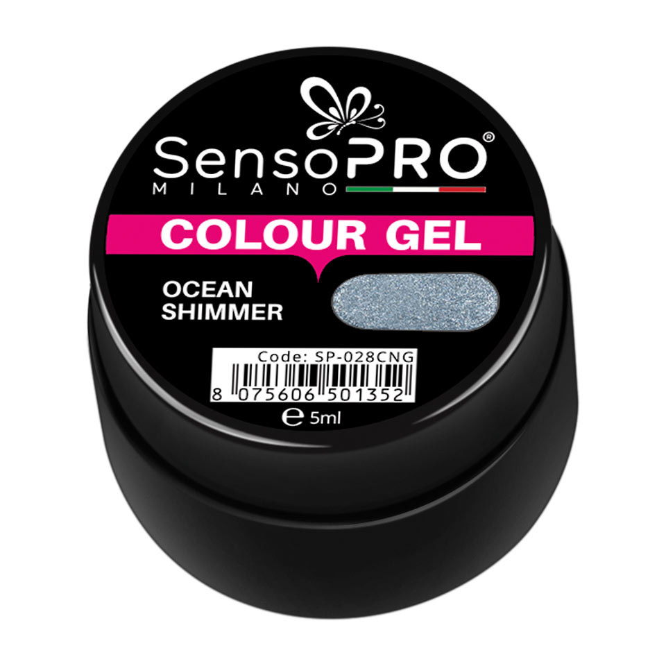 Gel UV Colorat Ocean Shimmer 5ml, SensoPRO Milano - 1 | YEO