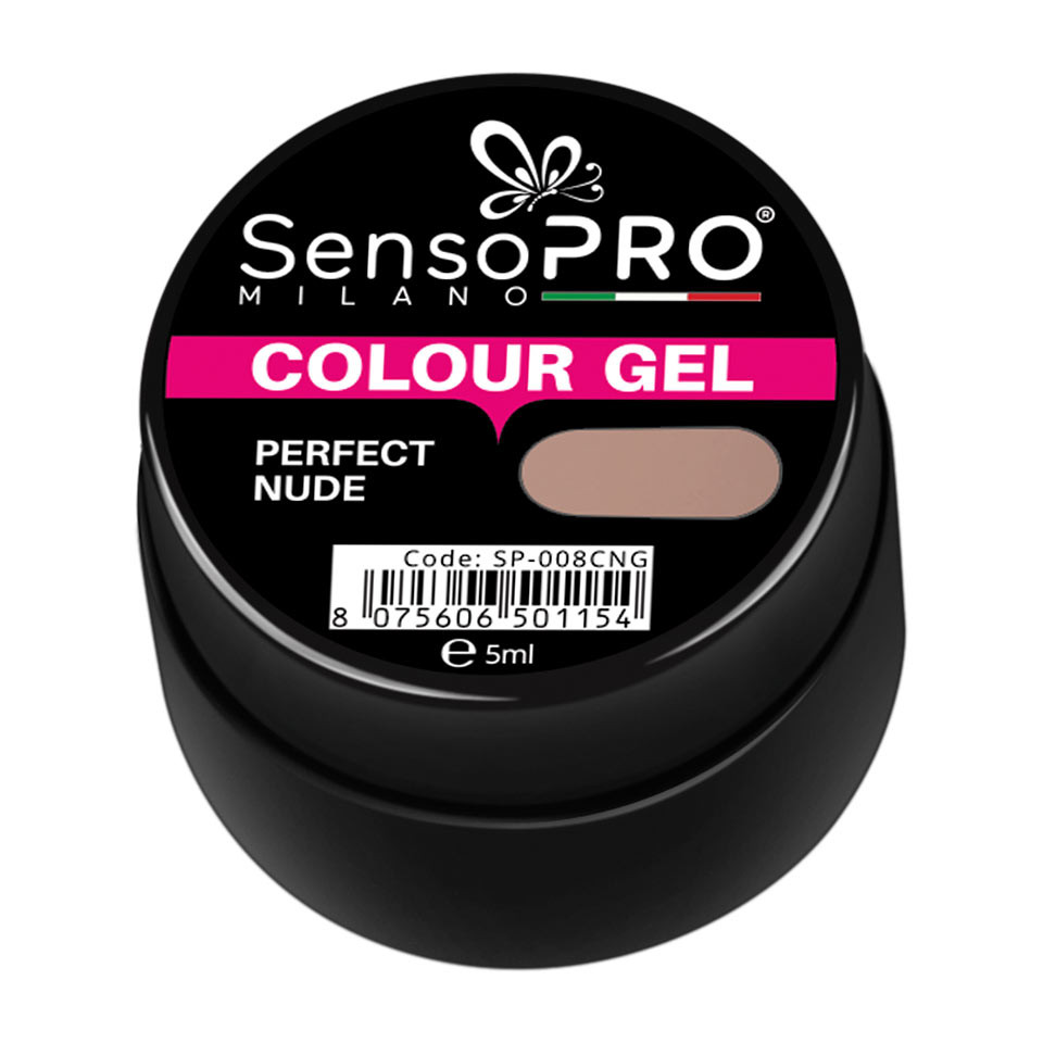 Gel UV Colorat Perfect Nude 5ml, SensoPRO Milano - 1 | YEO