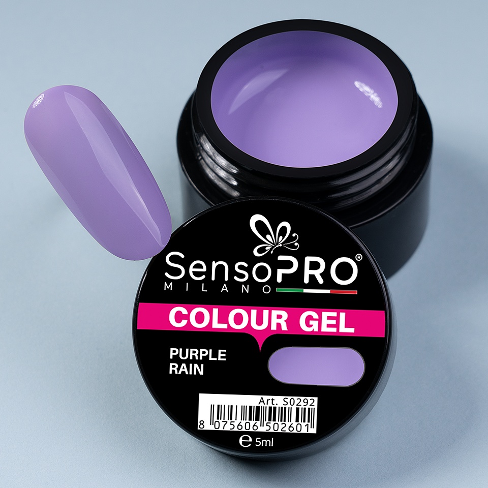 Gel UV Colorat Purple Rain 5ml, SensoPRO Milano - 3 | YEO