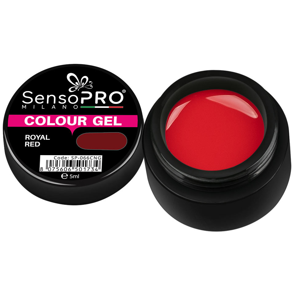 Gel UV Colorat Royal Red 5ml, SensoPRO Milano