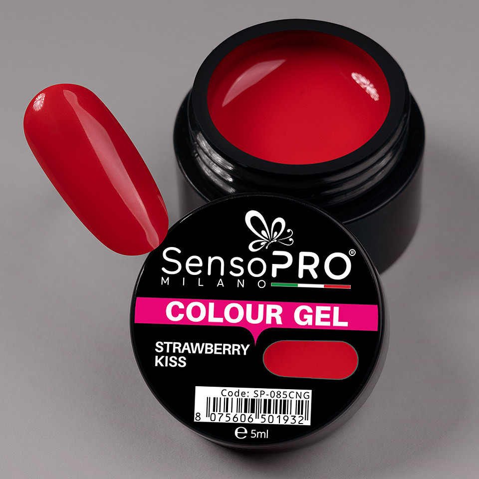 Gel UV Colorat Strawberry Kiss 5ml, SensoPRO Milano - 3 | YEO