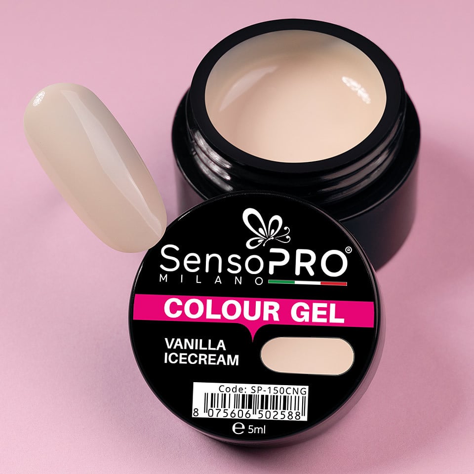 Gel UV Colorat Vanilla Icecream 5ml, SensoPRO Milano - 3 | YEO