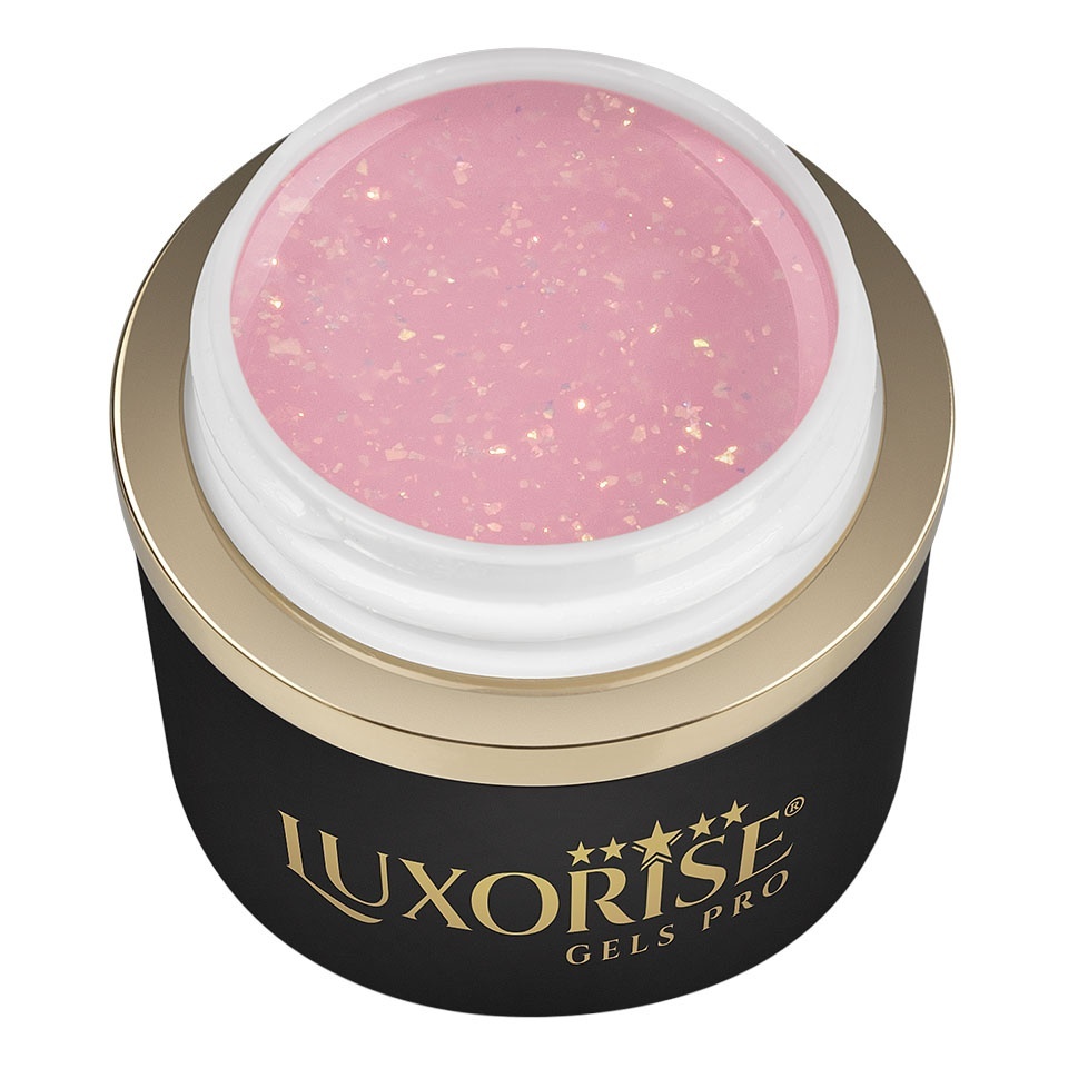 Gel UV Constructie Unghii RevoFlex LUXORISE 15ml, Blush Shimmer - 2 | YEO