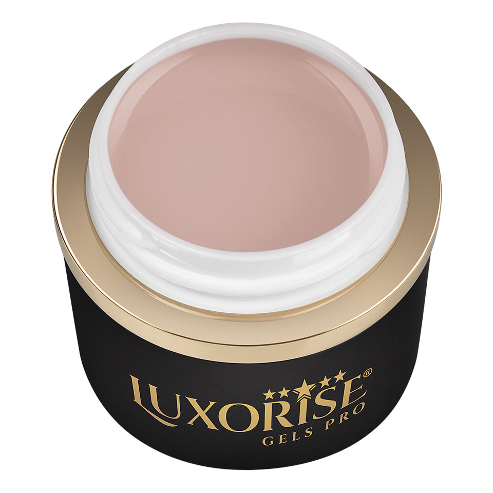 Gel UV Constructie Unghii RevoFlex LUXORISE 15ml, Cover Nude - Medium