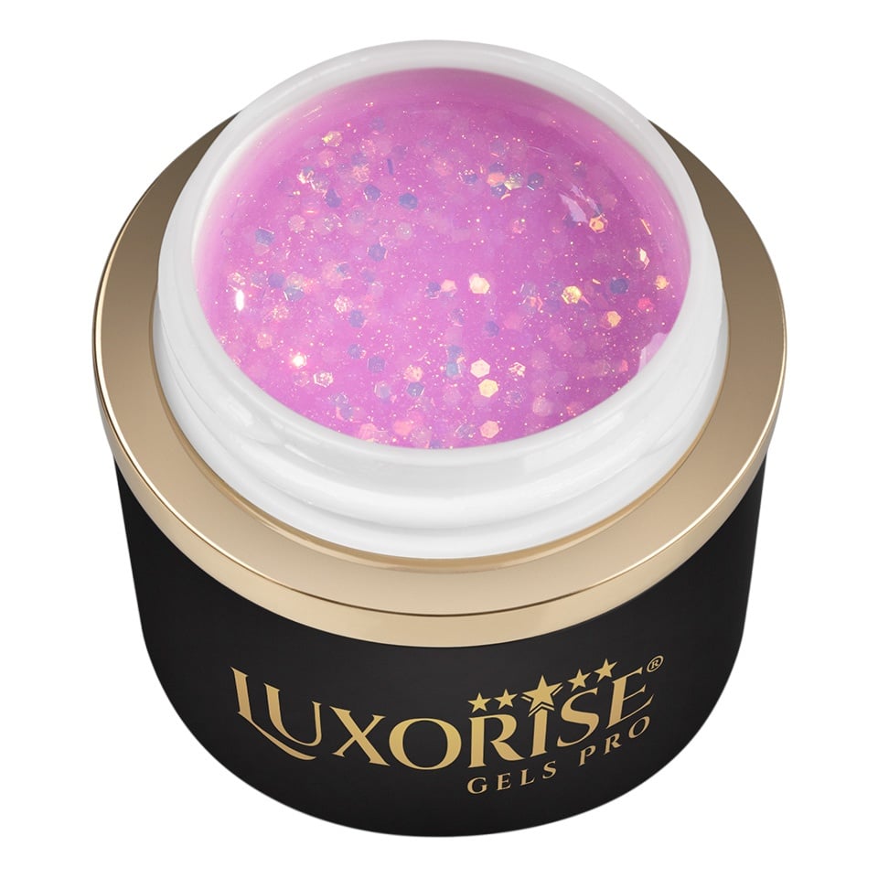 Gel UV Constructie Unghii RevoFlex LUXORISE 15ml, Crystal Galaxy