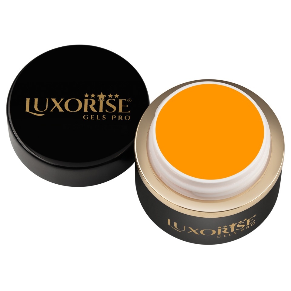 Gel UV Constructie Unghii RevoFlex Neon LUXORISE 15ml, Orange - 1 | YEO