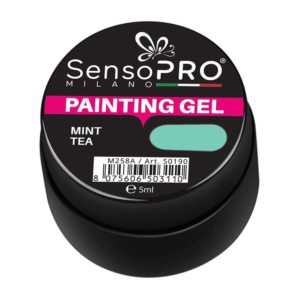 Gel UV Pictura Unghii Mint Tea 5ml, SensoPRO Milano - 2 | YEO