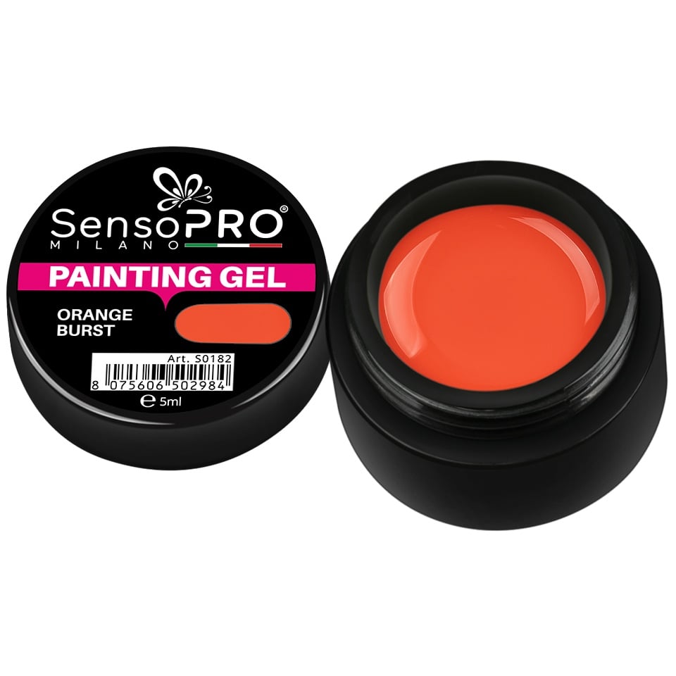 Gel UV Pictura Unghii Orange Burst 5ml, SensoPRO Milano - 2 | YEO