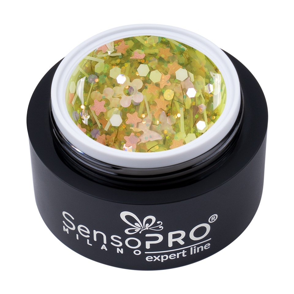Gel UV Transparent Bloom Dream, SensoPRO Milano Expert Line - Butterfly Party 5ml - 2 | YEO