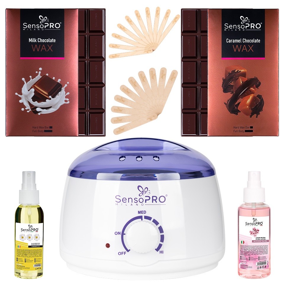 Kit Epilare Ceara SensoPRO Milano, Chocolate Soft Skin