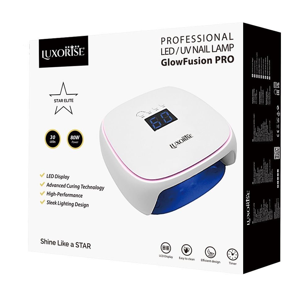 Lampa Unghii UV / LED 80W GlowFusion PRO - LUXORISE, White - 3 | YEO