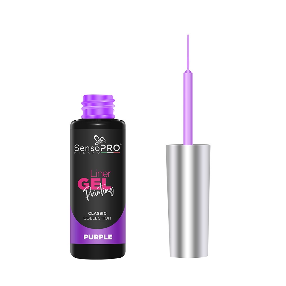 Liner Gel UV Pictura Unghii SensoPRO Milano Classic - Purple 8ml - 1 | YEO