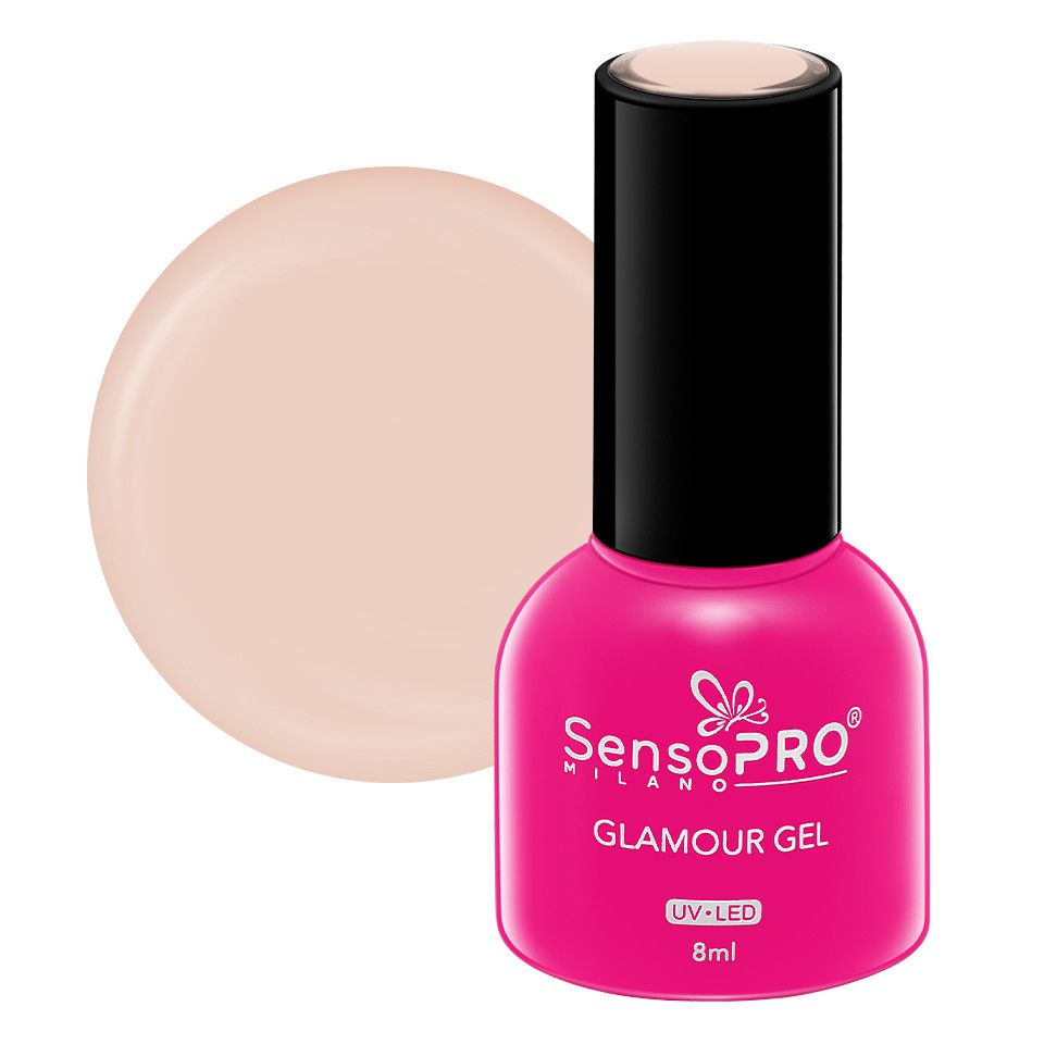 Oja Semipermanenta Glamour Gel SensoPRO Milano 8ml, Perfect Nude #23