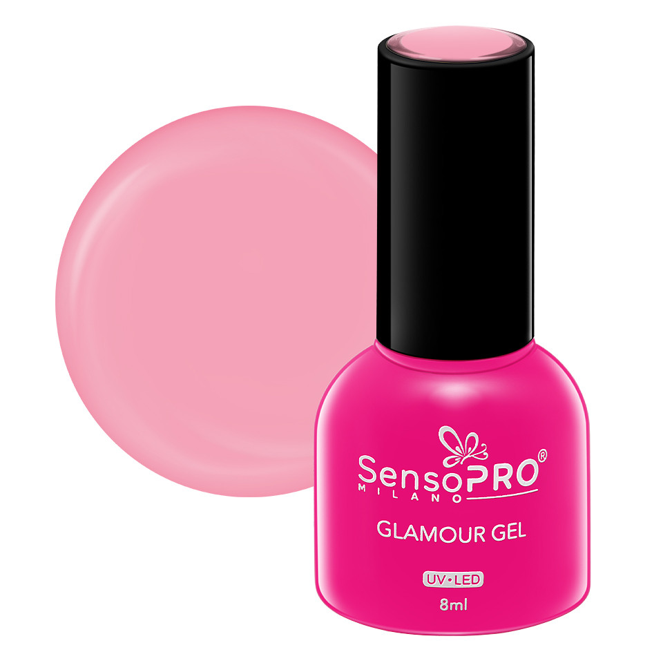 Oja Semipermanenta Glamour Gel SensoPRO Milano 8ml, Rose Escape #47