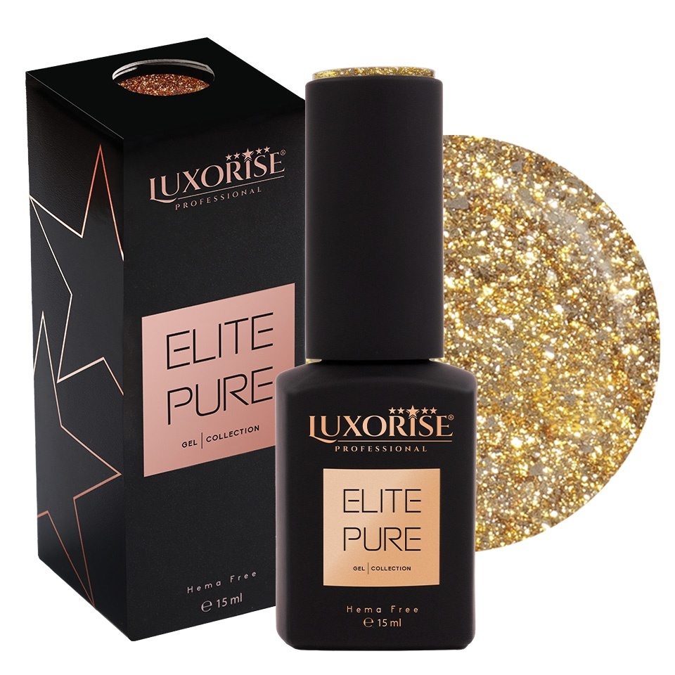 Oja Semipermanenta Hema Free LUXORISE ELITE PURE- Regal Gold, 15ml
