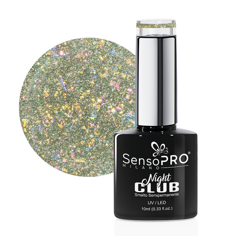 Oja Semipermanenta Night Club SensoPRO Milano 10ml, Golden Dreamer #25