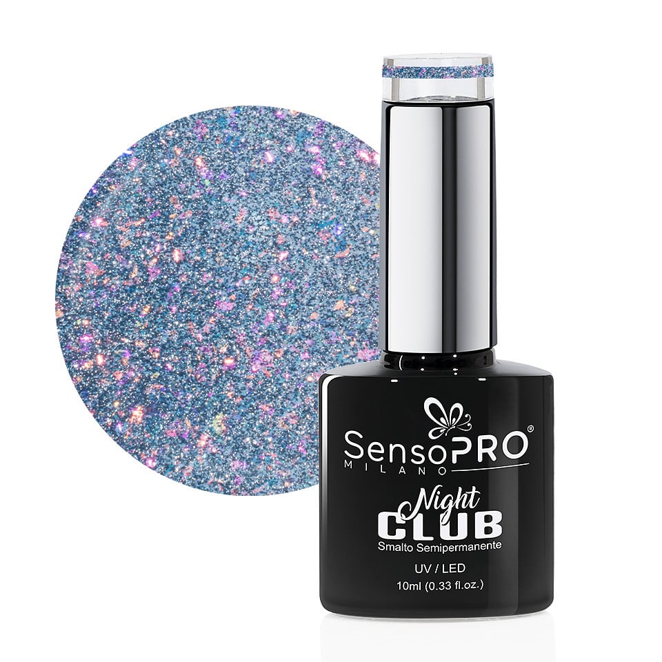 Oja Semipermanenta Night Club SensoPRO Milano 10ml, Sapphire Spotlight #15