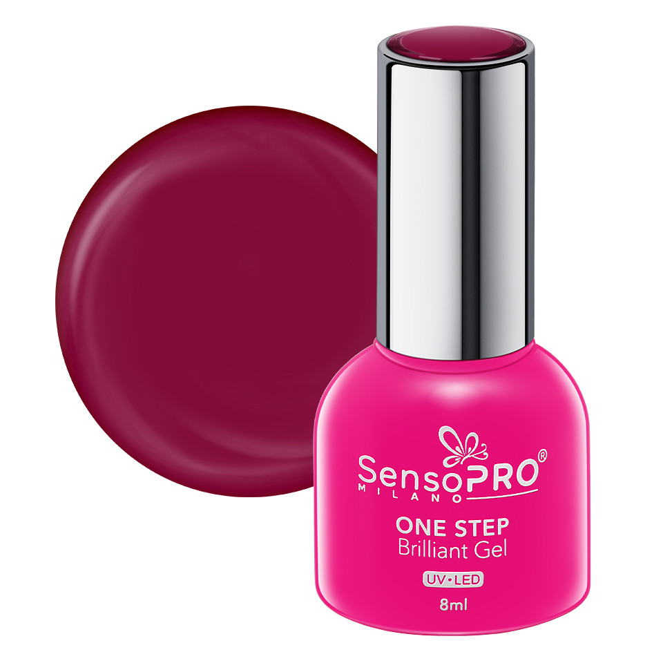 Oja Semipermanenta One Step Brilliant Gel SensoPRO Milano 8ml, Flawless Rose #15