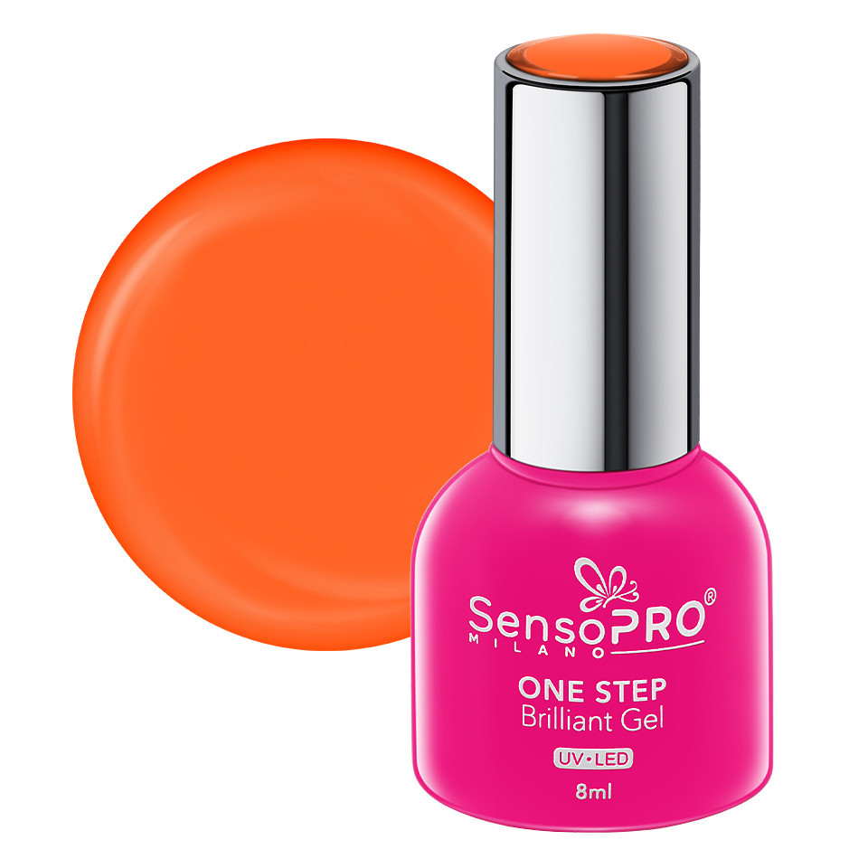 Oja Semipermanenta One Step Brilliant Gel SensoPRO Milano 8ml, Hot Illusion #113