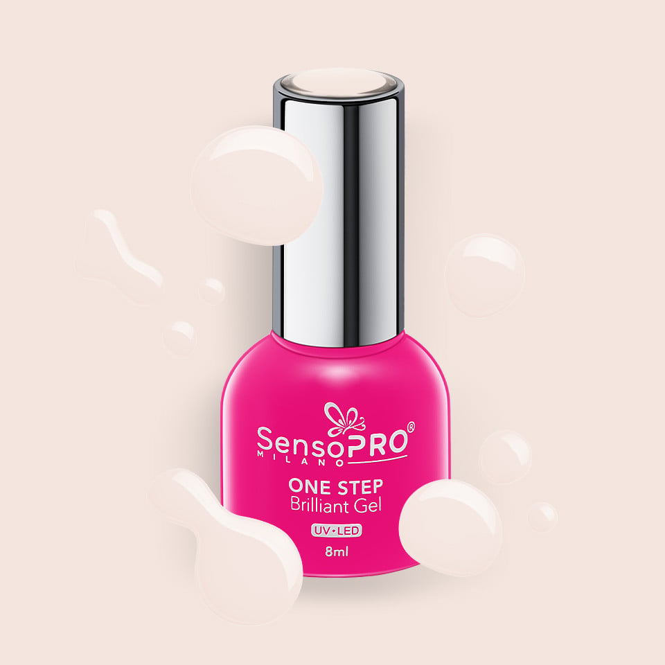 Oja Semipermanenta One Step Brilliant Gel SensoPRO Milano 8ml, Love Effect #30 - 1 | YEO