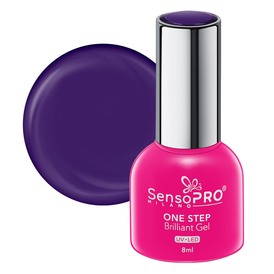 Oja Semipermanenta One Step Brilliant Gel SensoPRO Milano 8ml, Royal Purple #69