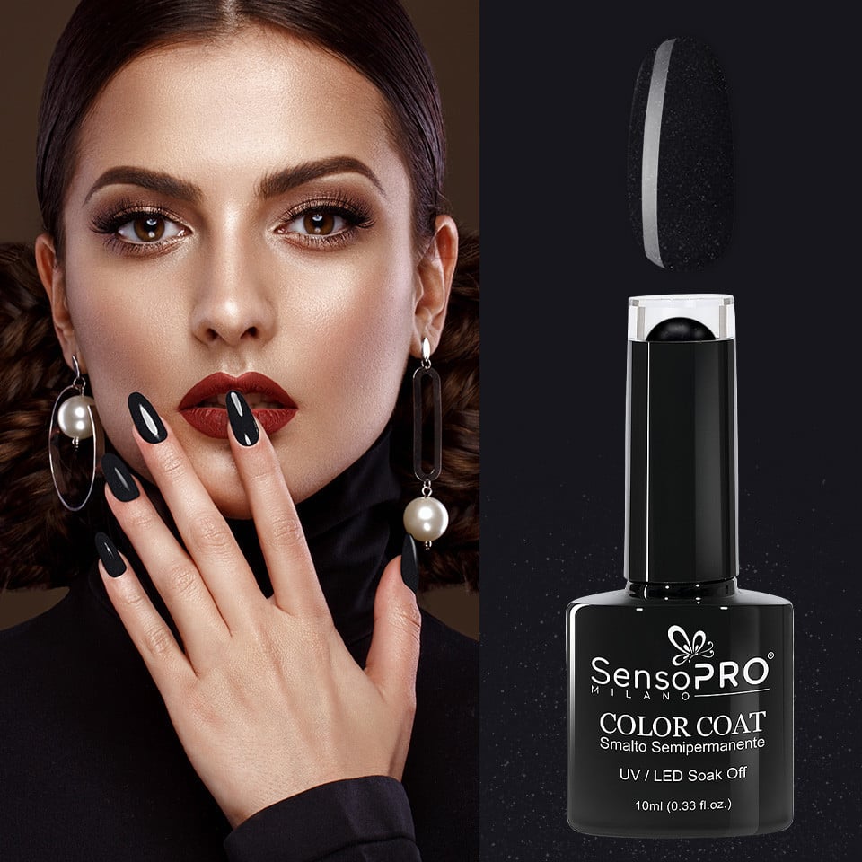 Oja Semipermanenta SensoPRO Milano 10ml - 091 Black Universe - 2 | YEO