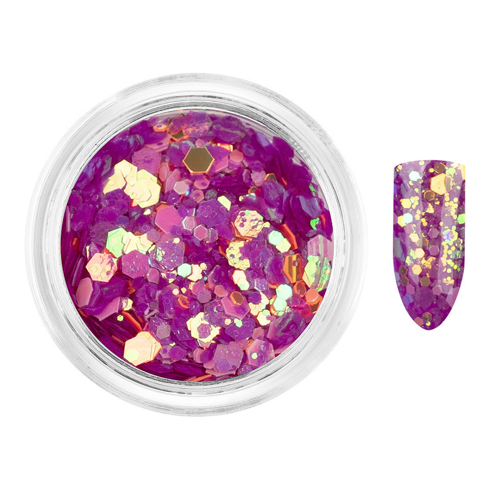 Paiete Unghii Neon Fluorescent LUXORISE, Purple - 3 | YEO