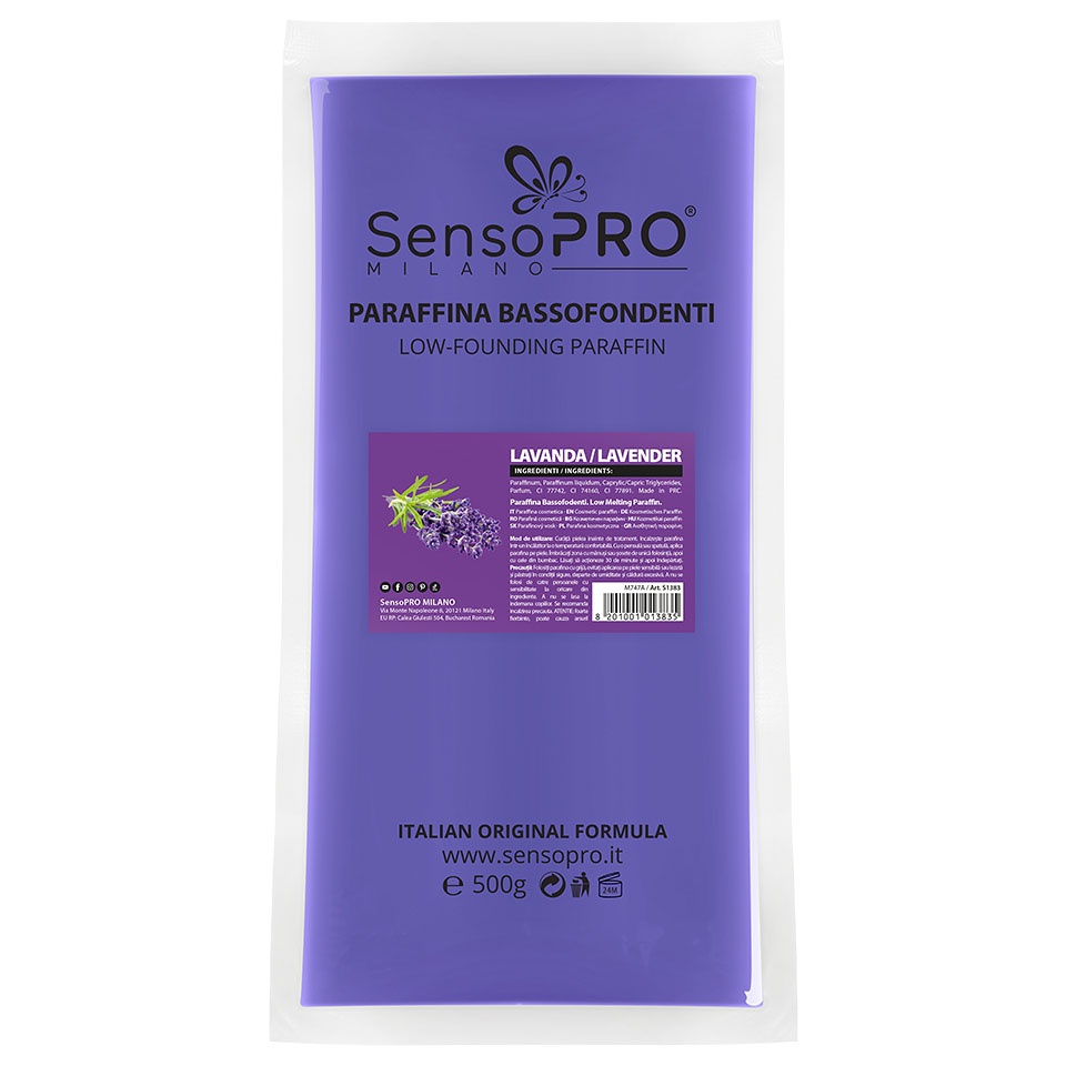 Parafina Cosmetica SensoPRO Milano, Lavanda 500g