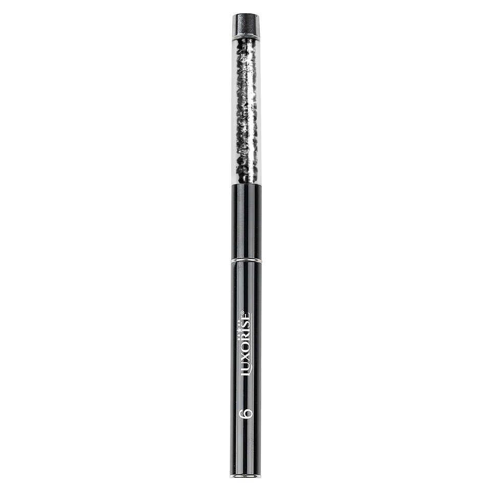 Pensula Unghii Aplicare Gel Nr. 6 Crystal Black, LUXORISE - 1 | YEO