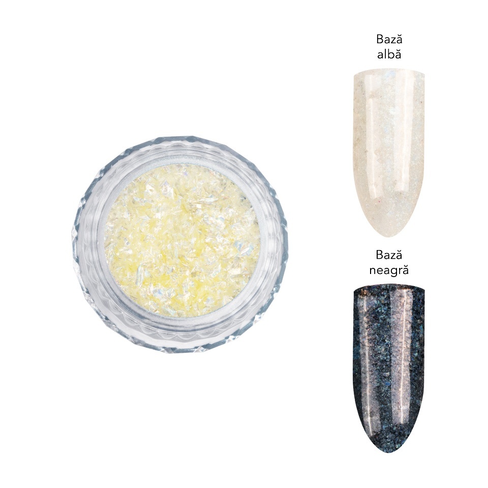 Pigment Unghii Laser Flakes LUXORISE, Milky Way - 2 | YEO