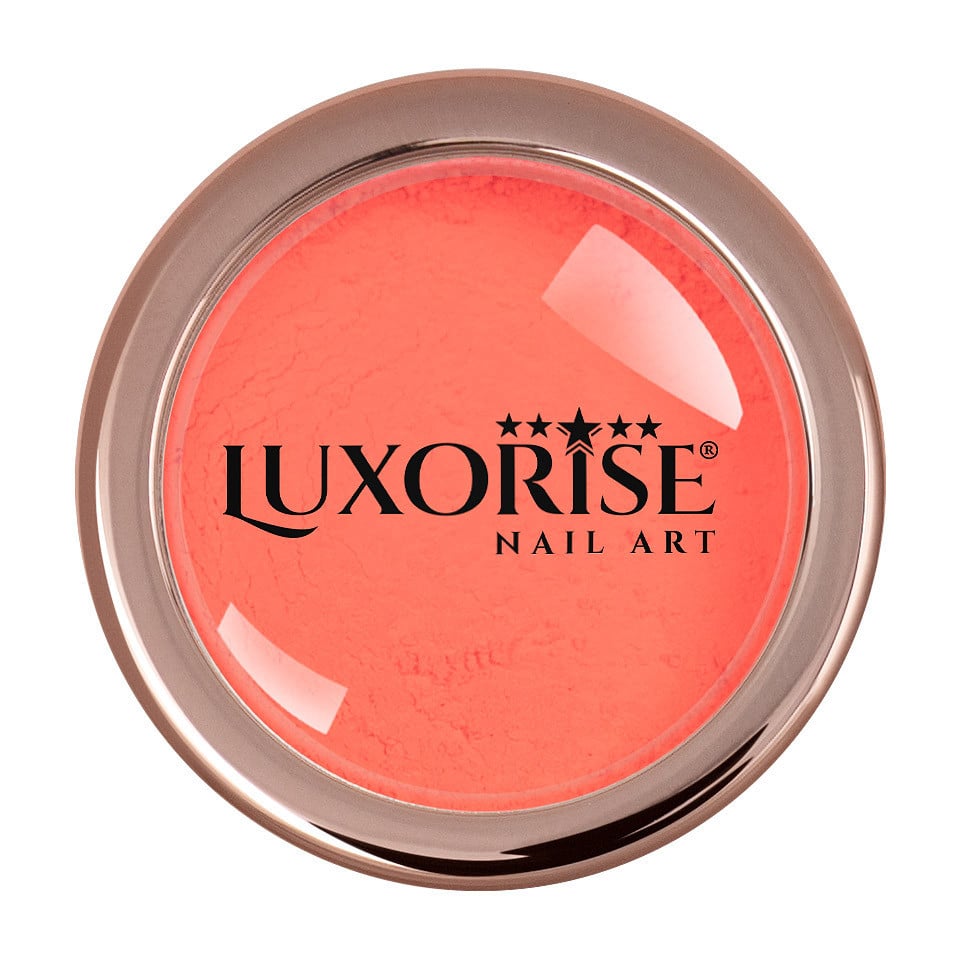 Pigment Unghii Neon LUXORISE, Coral - 3 | YEO