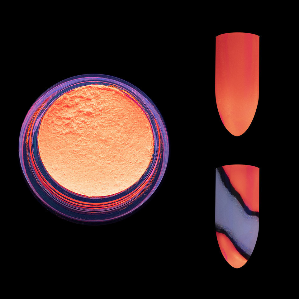 Pigment Unghii Neon LUXORISE, Coral - 1 | YEO