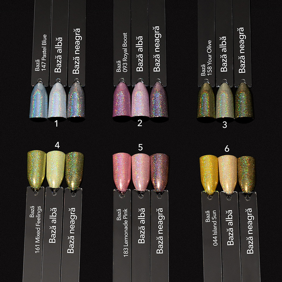 Pigment Unghii Rainbow Glam LUXORISE - 12 nuante - 2 | YEO