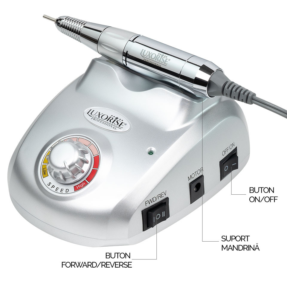 Pila Electrica Profesionala PowerPRO Ultra - LUXORISE , 30.000 RPM, Silver - 1 | YEO