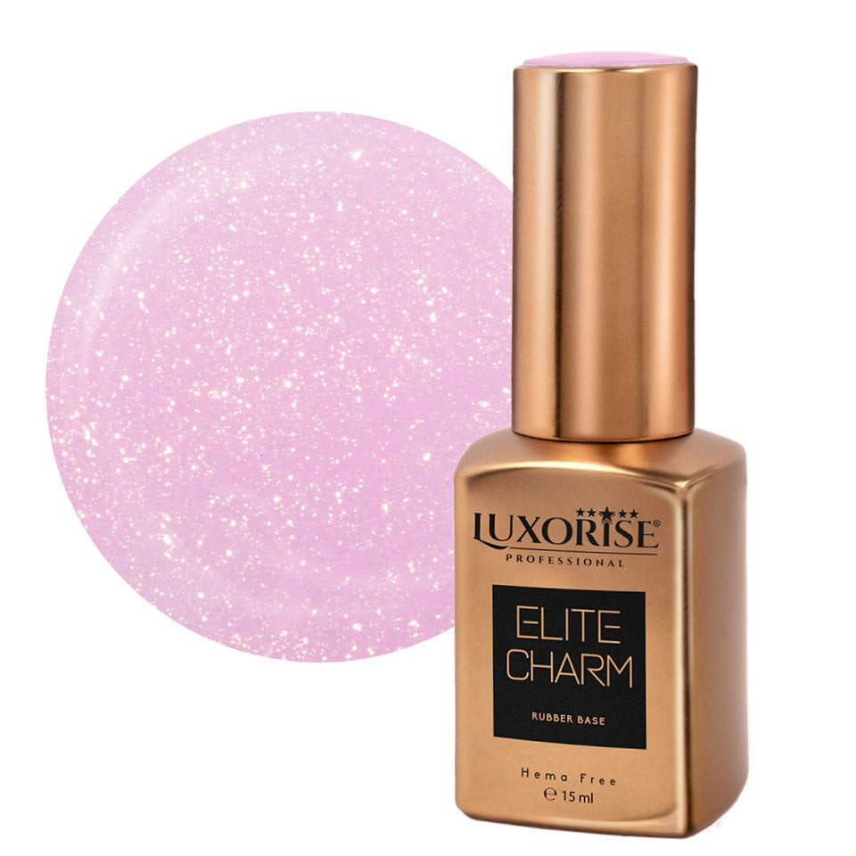 Rubber Base Hema Free LUXORISE ELITE CHARM - Twilight Rose 15ml