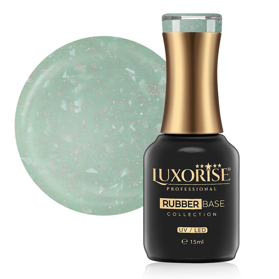 Rubber Base LUXORISE Glamour Collection - Teal Heart 15ml