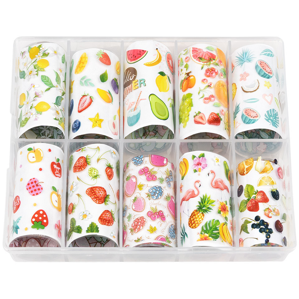 Set Folii Transfer LUXORISE #42 Yummy Fruits, 10 buc