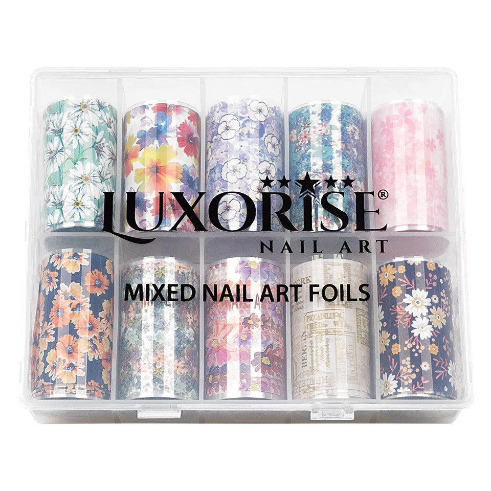 Set Folii Transfer LUXORISE Flower Whisper, 10 buc - 2 | YEO