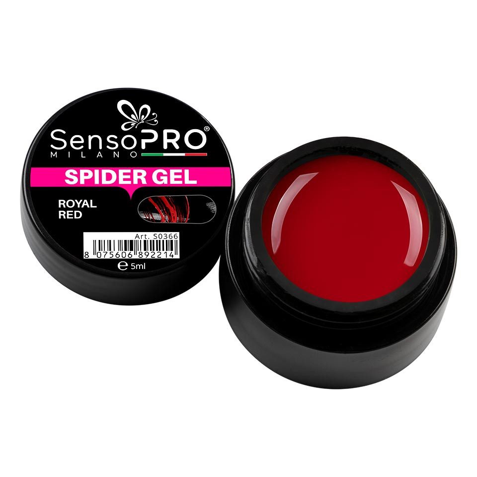 Spider Gel SensoPRO Milano Royal Red, 5 ml