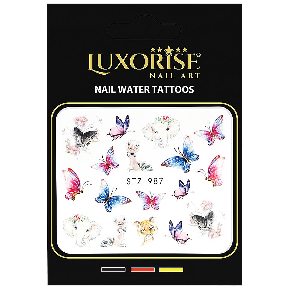 Tatuaj Unghii LUXORISE Butterfly Bliss, STZ-987 - 1 | YEO