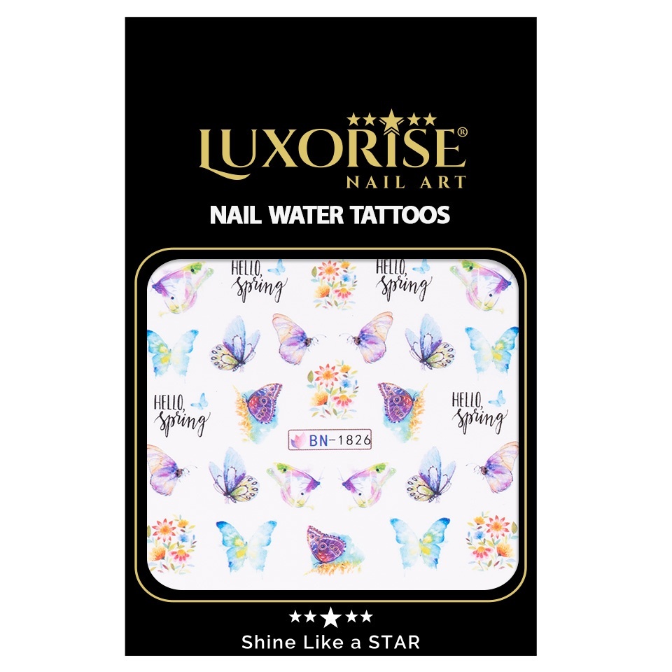 Tatuaj Unghii LUXORISE Butterfly Wink, BN-1826 - 1 | YEO