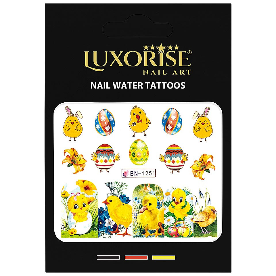 Tatuaj Unghii LUXORISE Easter Fun, BN-1251 - 1 | YEO