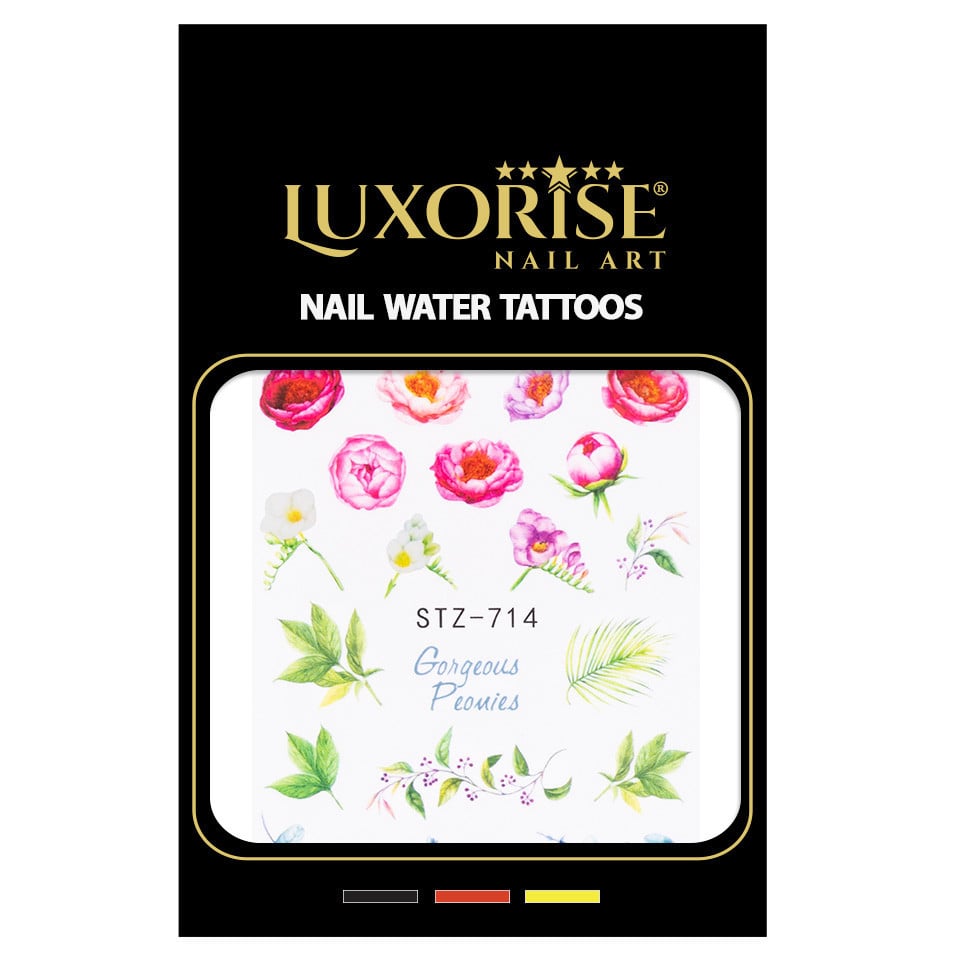 Tatuaj Unghii LUXORISE Flower Cocktail, STZ-714 - 2 | YEO